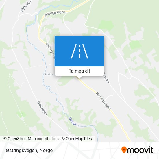 Østringsvegen kart