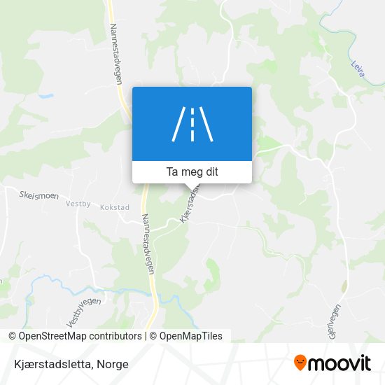 Kjærstadsletta kart