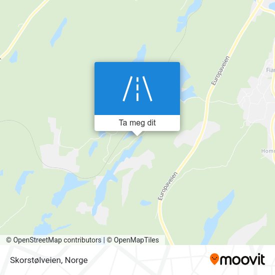 Skorstølveien kart