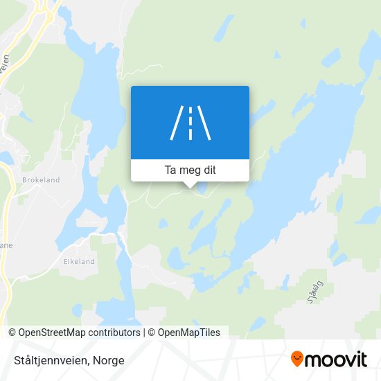 Ståltjennveien kart