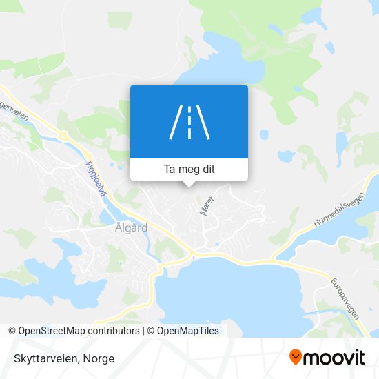 Skyttarveien kart