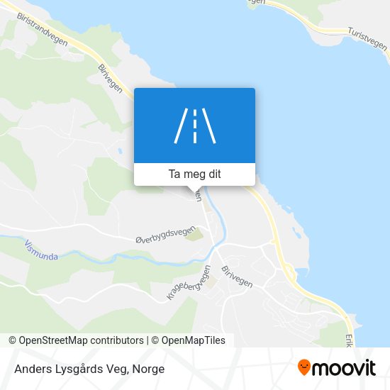 Anders Lysgårds Veg kart