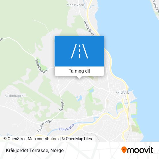 Kråkjordet Terrasse kart