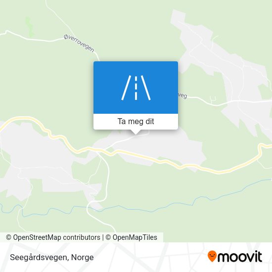 Seegårdsvegen kart