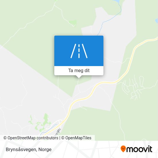 Brynsåsvegen kart