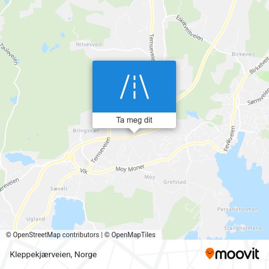 Kleppekjærveien kart
