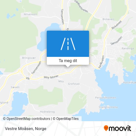 Vestre Moåsen kart