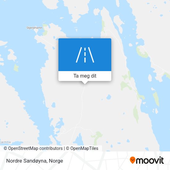 Nordre Sandøyna kart
