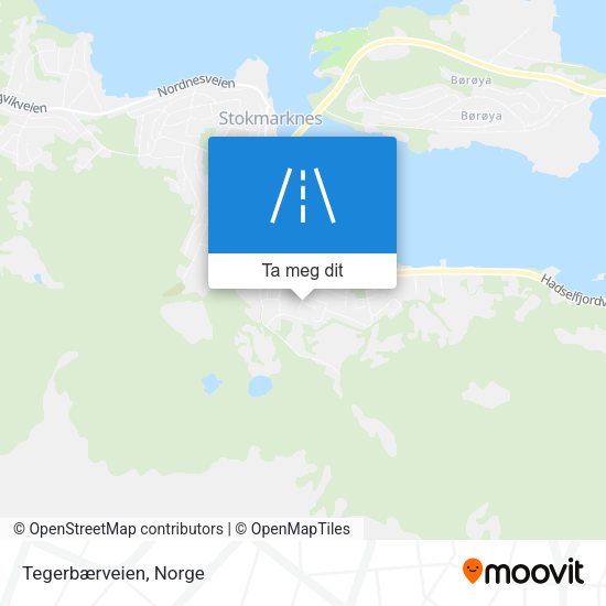 Tegerbærveien kart
