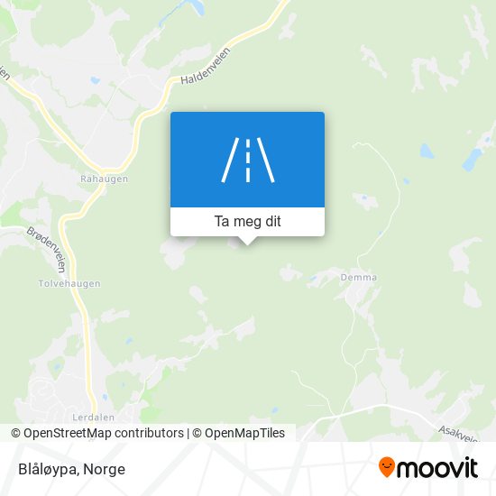 Blåløypa kart