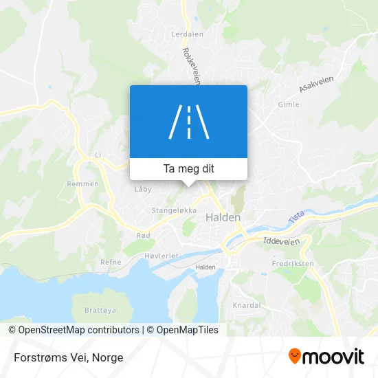Forstrøms Vei kart