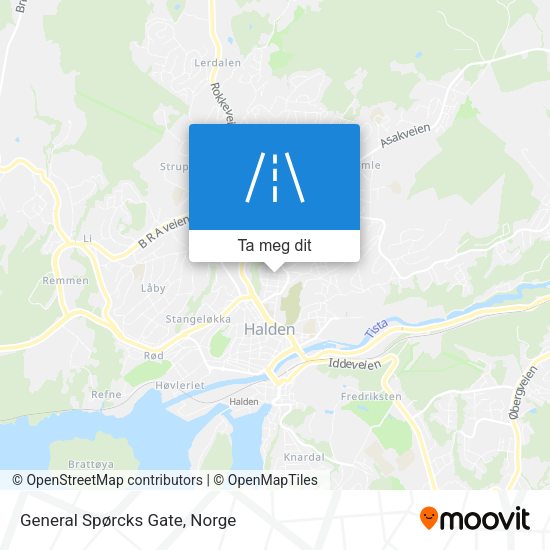 General Spørcks Gate kart