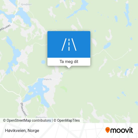 Høvikveien kart