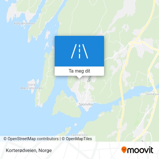 Korterødveien kart