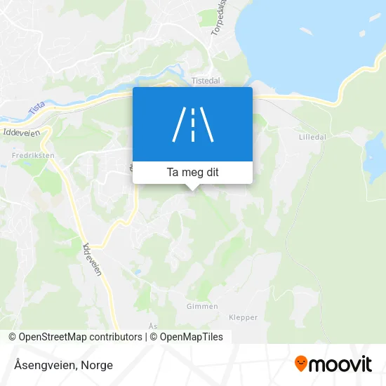 Åsengveien kart