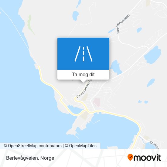 Berlevågveien kart