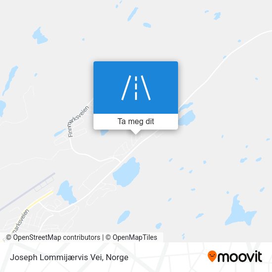 Joseph Lommijærvis Vei kart