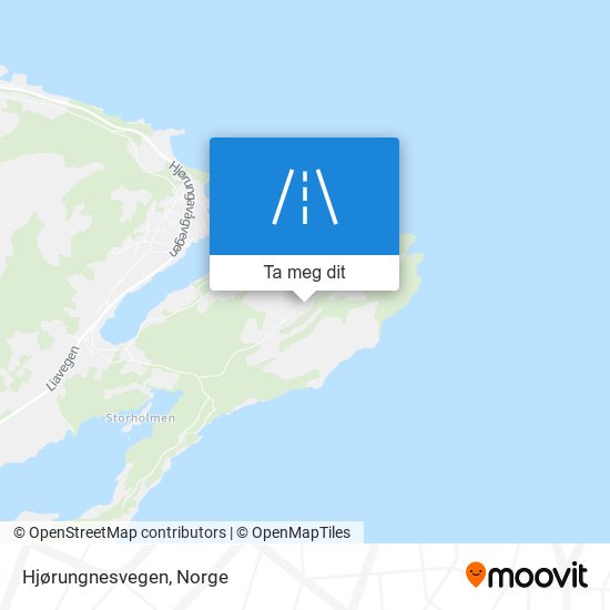 Hjørungnesvegen kart