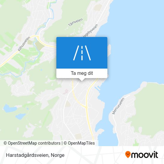 Harstadgårdsveien kart