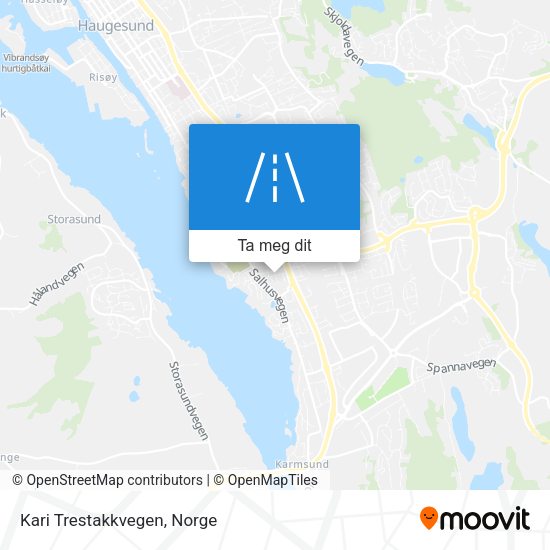 Kari Trestakkvegen kart