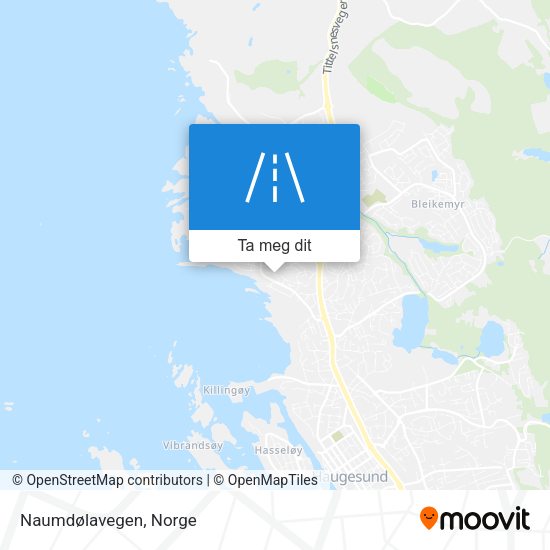 Naumdølavegen kart