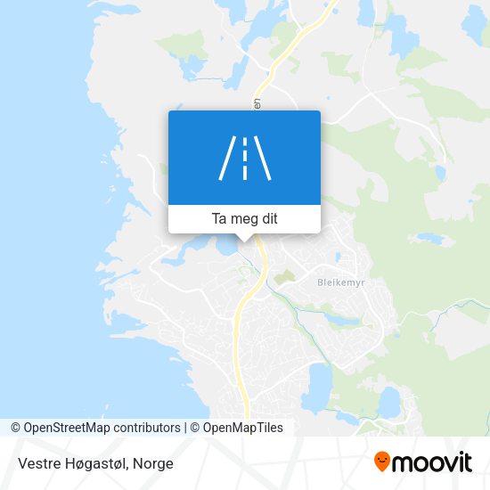 Vestre Høgastøl kart