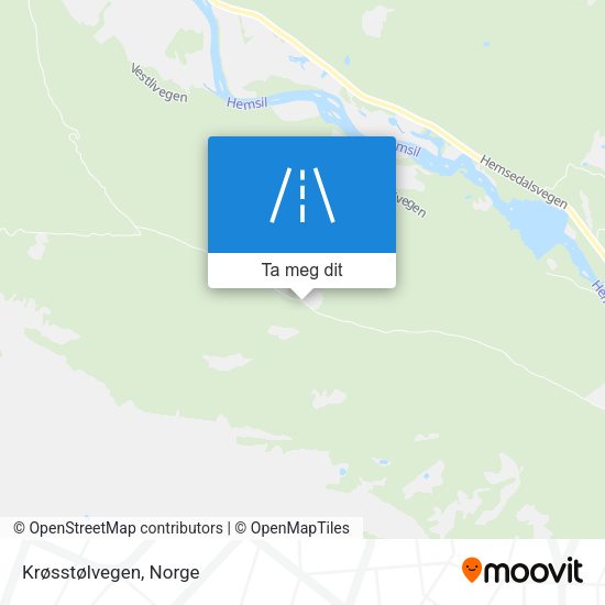 Krøsstølvegen kart
