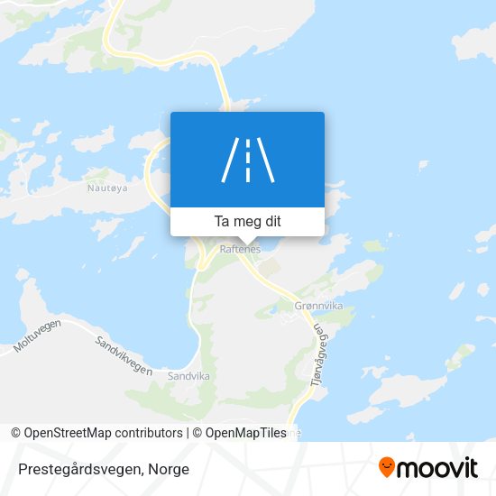 Prestegårdsvegen kart