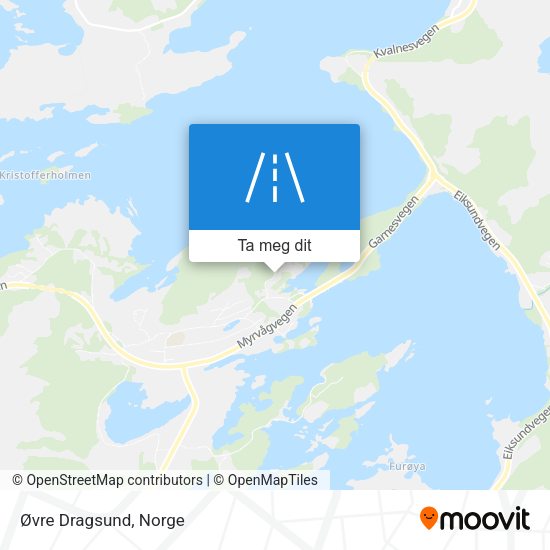 Øvre Dragsund kart