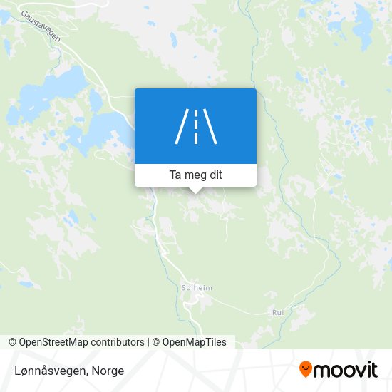 Lønnåsvegen kart