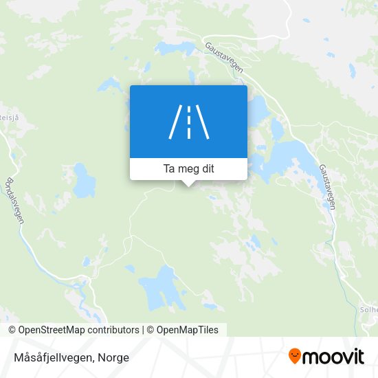 Måsåfjellvegen kart