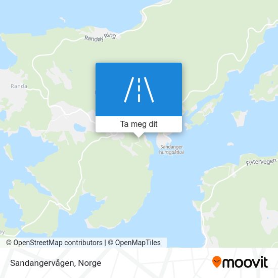 Sandangervågen kart