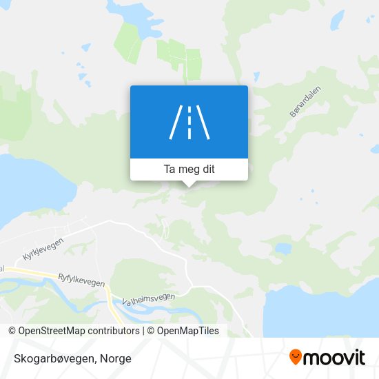Skogarbøvegen kart
