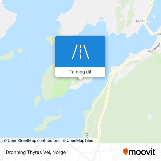 Dronning Thyras Vei kart