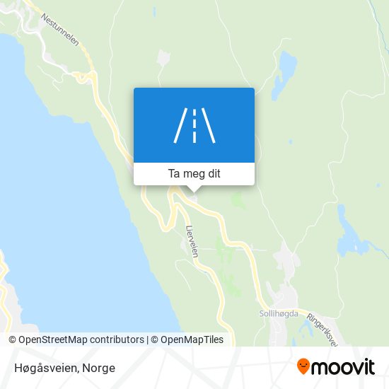 Høgåsveien kart