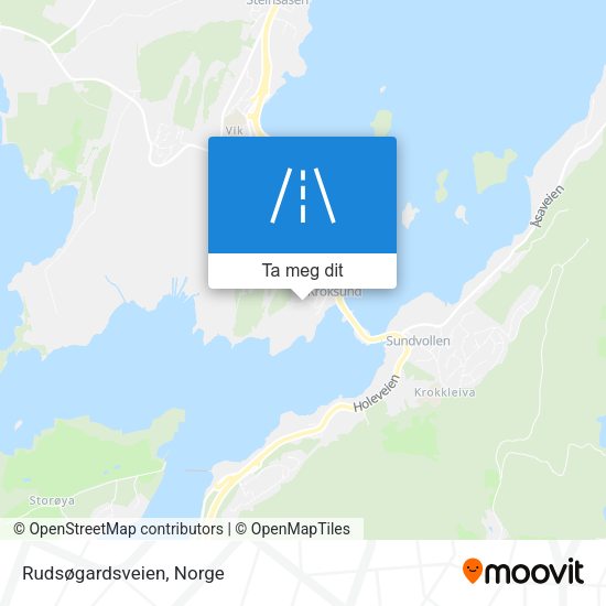 Rudsøgardsveien kart