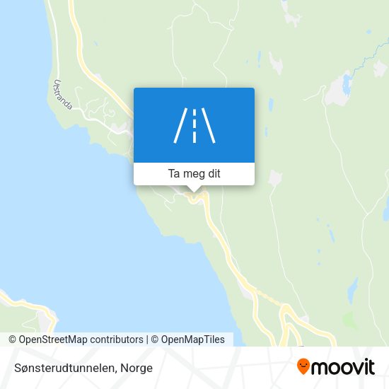 Sønsterudtunnelen kart