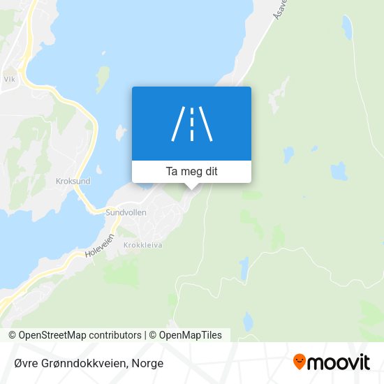 Øvre Grønndokkveien kart