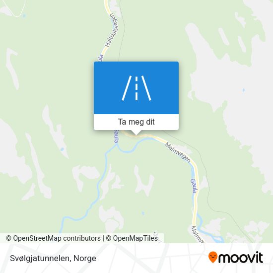 Svølgjatunnelen kart