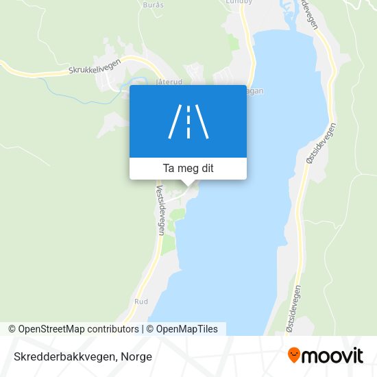 Skredderbakkvegen kart