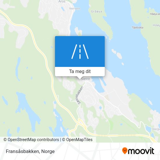 Fransåsbakken kart