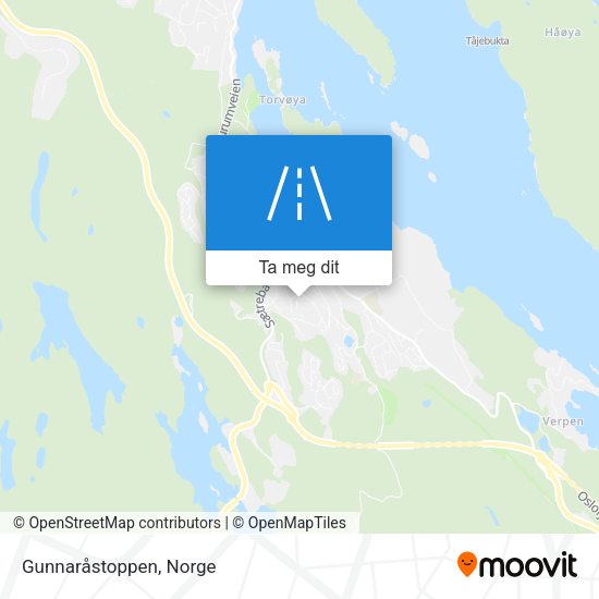 Gunnaråstoppen kart
