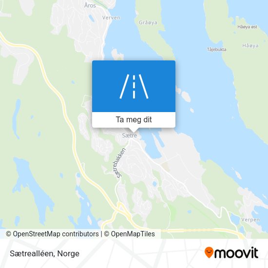 Sætrealléen kart