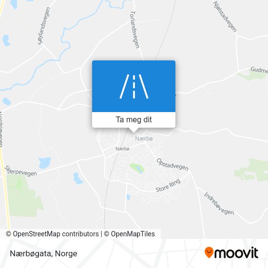 Nærbøgata kart