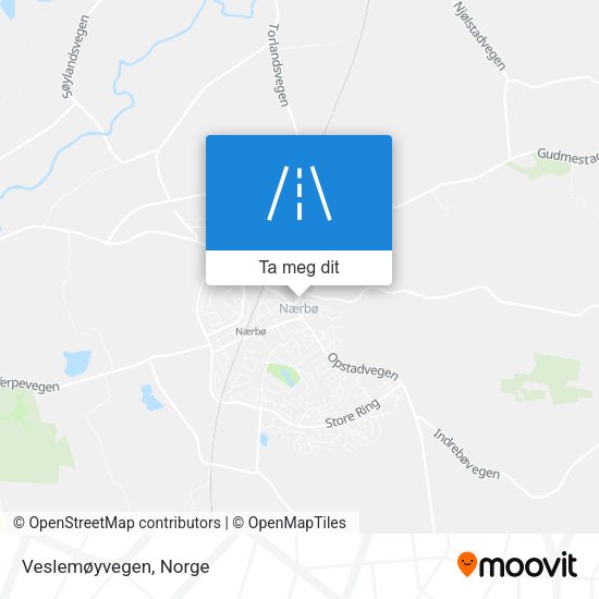 Veslemøyvegen kart