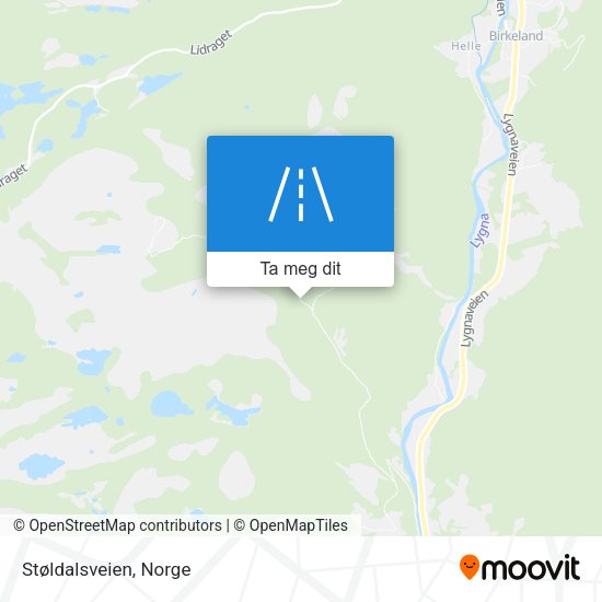 Støldalsveien kart