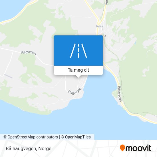 Bålhaugvegen kart