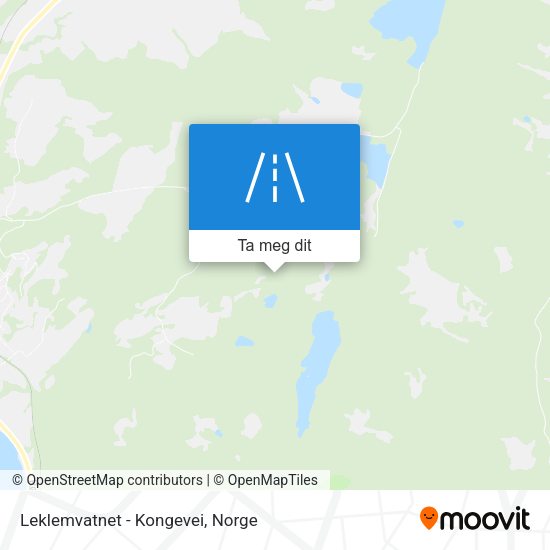Leklemvatnet - Kongevei kart
