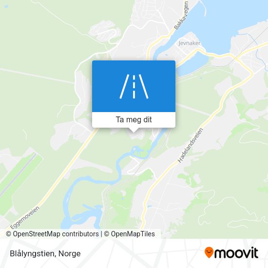 Blålyngstien kart