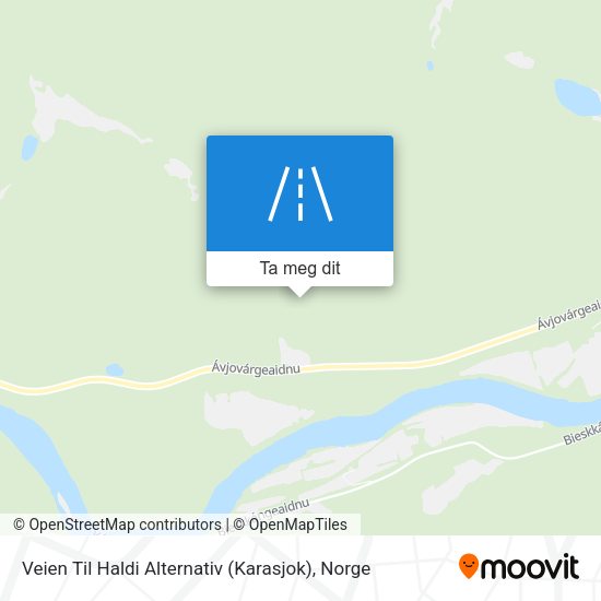 Veien Til Haldi Alternativ (Karasjok) kart